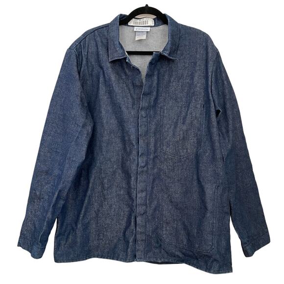 Indura Denim Work Jacket Coat Oversized NSA FR HRC 2 Flame Resistant Westex - Picture 1 of 10